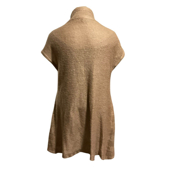 Dots Women's 3X Brown Open Front Draped Cardigan Sweater Acrylic Winter - Picture 2 of 12